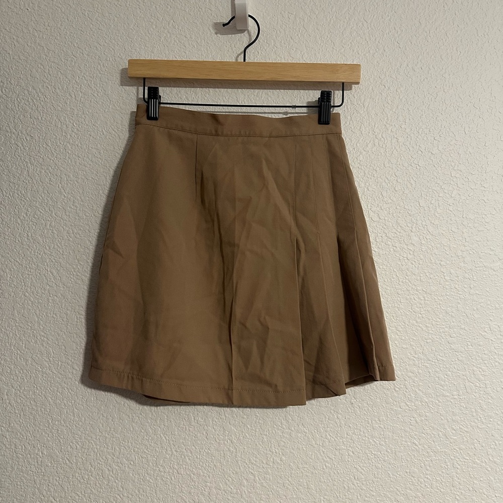 Vintage Y2K Talbots Petite Khaki Pleated Skirt Academia Old Money Preppy Size‎ 8